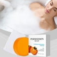 thumbnail image 5 of Bath Bar Soap, Face & Body Bar Soap, Persimmon Soap Bar For Body Odor Persimmon And Green Tea Extract For Men And Women Gentle On All Types Natural Body Odor Soap 100g, 5 of 9