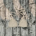 thumbnail image 2 of Afdoent Womens Bikini Tops Women's Casual Hand Crocheted Solid Color Swimsuit Bikini Tops Only, 2 of 3
