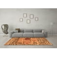 thumbnail image 3 of Ahgly Company Indoor Rectangle Oriental Orange Modern Area Rugs, 5' x 8', 3 of 4