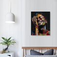 thumbnail image 3 of COMIO  African American Man Wall Art Black Man Smile Smiling Canvas Wall Art DeCor Black Afro Art Wall Decor Art Prints Black Man Magic Canvas Wall Art for Living Room Bathroom Bedroom, 3 of 4