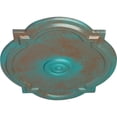 thumbnail image 3 of Ekena Millwork 21 1/4"W x 17 3/8"H x 1"P Waltz Ceiling Medallion (Fits Canopies up to 4 1/2"), Hand-Painted Copper Green Patina, 3 of 6