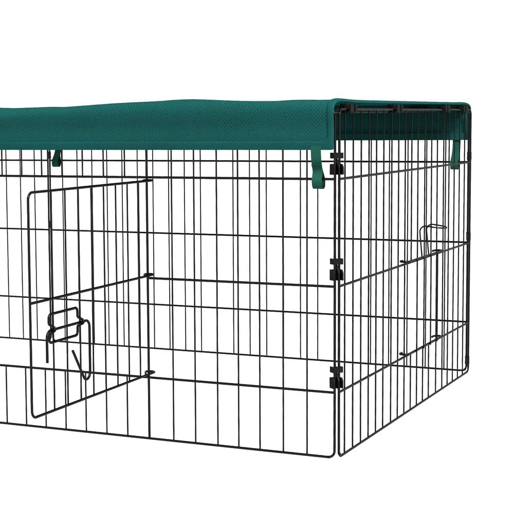 Resenkos Rabbit Hutch, Duck Cage Hutch,Rabbit Coop,73" Small Animal Playpen with with Roof for Rabbits, Chicken, Chinchillas, Green