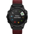 thumbnail image 3 of Garmin fēnix® 6 - Pro and Sapphire Editions - Black DLC with Heathered Red Nylon Band, 3 of 12