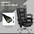 thumbnail image 5 of Vinsetto Vibration Massage Office Chair with Heat, Footrest, Black, 5 of 10