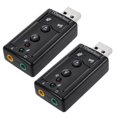 thumbnail image 1 of Adaptador de audio para tarjeta de sonido externa USB de 7.1 canales (2 unidades), 1 of 5