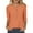 Womens Fall Clothes Orange, variant on Womens Plus Size Tops, 3/4 Sleeve Shirts for Women Summer Casual Loose Fit Solid Color Button Up Notch V Neck T-Shirts