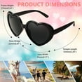 thumbnail image 5 of FEISEDY Polarized Heart Shaped Sunglasses Oversized Vintage Fashion Love Eyeglasses for Women UV400 B2337, 5 of 15