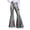 Silver, variant on Women's Sequin Bell Bottom Pants High Waisted Flare Stretchy Shiny Metallic Disco Party Dance Club Night Out Costume Y2K Vintage Casual Trousers Silver