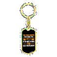 thumbnail image 4 of The True Gospel Stainless Steel or 18k Gold Premium Swivel Dog Tag Keychain, 4 of 10