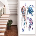 thumbnail image 1 of Colorful Jellyfish and Turtles - Animal Canvas Art Print, 1 of 3