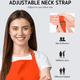 thumbnail image 4 of 2 delantales ajustables resistentes a las gotas de agua con 2 bolsillos delantales de cocina para mujeres hombres chef, 4 of 5