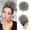A, variant on Curly Wig Human Hair Elastic Drawstring Loose Short Curly Bun High Temperature Silk Curly Hair Bag With Drawstring Fluffy And Messy Hair Bag Elastic Ponytail Rope For Curly Hair