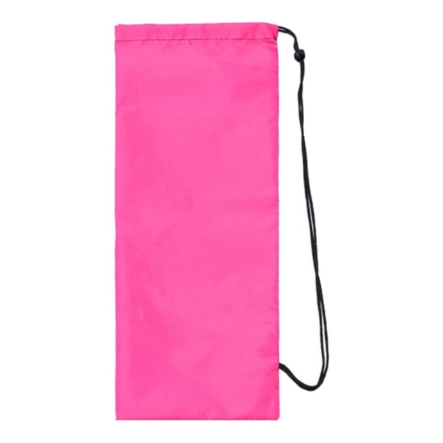 Almencla Badminton Racquet Cover Bag Dustproof Gym Player Tennis Racket Storage Pouch Rose Red 63x23cm