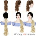 thumbnail image 6 of SEGO One Piece Ponytail Hair Extensions Clip in Wrap Around on Pony Tail Thick Real Natural Synthetic Fibre Ponytail Hairstyle Hairpiece for Women, 6 of 9