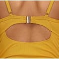 thumbnail image 6 of Ribbed One Piece Swimsuits for Women Tie Side High Cut Bathing Suits Padded Monokinis Black Large, 6 of 7
