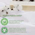 thumbnail image 4 of Superior Gina Organic Cotton Extra Deep Bed Sheet Set, Twin XL, White, 4 of 7