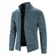 thumbnail image 4 of Suéter de invierno para hombre, otoño e invierno, más terciopelo acolchado, suéter de gran tamaño, abrigo, cuello, diseño versátil, 4 of 6