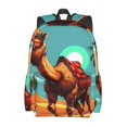 thumbnail image 2 of Disketp Cool Camel Oasis Vibes Mochila Escolar de Gran Capacidad y Peso Ligero, Mochila de Viaje Ideal para Escuela, Trabajo y Uso Diario, Cómoda y con Estilo, 2 of 8