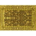 thumbnail image 1 of Ahgly Company Machine Washable Indoor Rectangle Persian Yellow Traditional Area Rugs, 5' x 8', 1 of 4