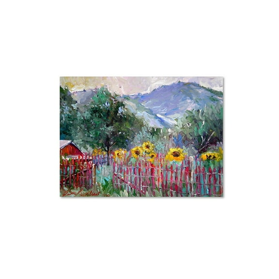 Trademark Fine Art "Foothills" Canvas Art by Richard Wallich
