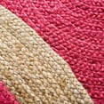 thumbnail image 2 of SAFAVIEH Natural Fiber Cebrail Braided Jute Area Rug, Fuchsia/Natural, 8' x 8' Round, 2 of 7