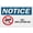 Warning Sign 1, variant on Notice No Fishing Sign 8"x12", Aluminum Tin Warning Signs for Home Outdoor Garden, Weatherproof Policy Sign for Lake