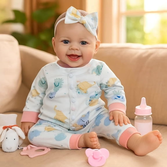 Baby Doll Girl, 18 inch Realistic Soft Body Baby Doll Real Life Cute Baby with Accessories for 3 Year Old Christmas Birthday Gifts