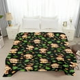 thumbnail image 4 of Yibo Plush Animal Print Blanket Flannel Soft and Comfortable Anti-static Bed Sofa Blanket, 4 of 9
