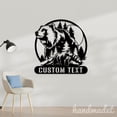 thumbnail image 2 of Handmadetneonsign Bear Metal Wall Art Light, Bear Metal Sign Wall Decor, Wild Life Metal Decor, 2 of 5