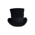 thumbnail image 2 of TZ Elegant Men's Prom Top Hat 100% Wool Authentic Tuxedo Hat, Black, 2 of 6