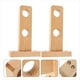 thumbnail image 4 of 2 Soportes de Madera Natural para Barra de Cortina, Resistentes para Montar en la Pared, para Barras de Puerta y Ventanas, Decoración del Hogar B, 4 of 6