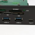 thumbnail image 4 of USB3.0 5.25 '' Computadoras de escritorio Panel frontal interno Lector de múltiples tarjetas Negro, 4 of 8