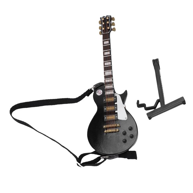 Miniature Electric Guitar, 18cm Multi Purpose Lifelike Beautiful Miniature Electric Guitar Model for Living Room Bedroom Study