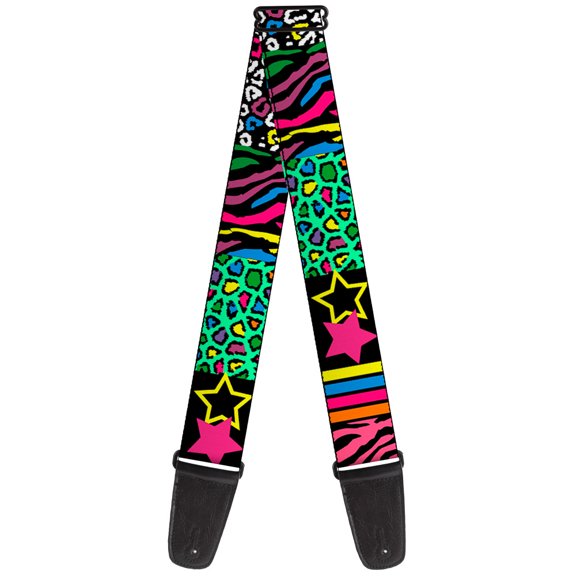 Buckle-Down Guitar Strap, Animal Skins Stripes , 2 Inches Wide