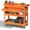Orange, variant on Odaof 4-Wheel Big Rolling Tool Storage Cart with Ball-Bearing Slides for Garage and Warehouse (Orange)