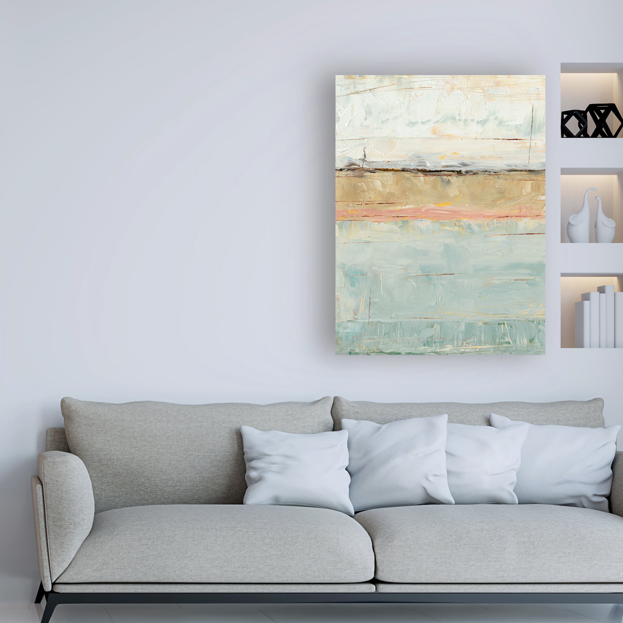 Trademark Fine Art 'Pastel Horizon Paint I' Canvas Art by Ethan Harper