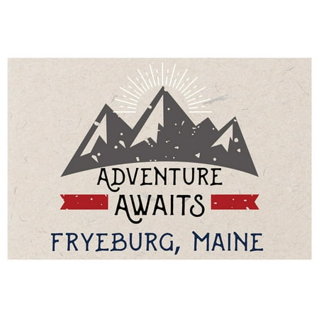 

Fryeburg Maine Souvenir 2x3 Inch Fridge Magnet Adventure Awaits Design