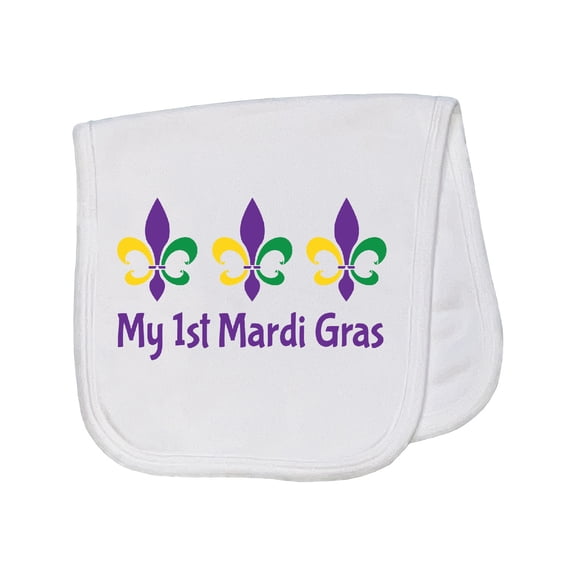 Inktastic My 1st Mardi Gras Fleur De Lis Baby Burp Cloth