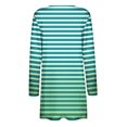 thumbnail image 6 of SELONE Womens Cardigan Sweaters Open in Front Long Sleeve Tunic Cardigans Without Hoodie Striped Lightweight Beach Vacation Wear Green S, 6 of 6