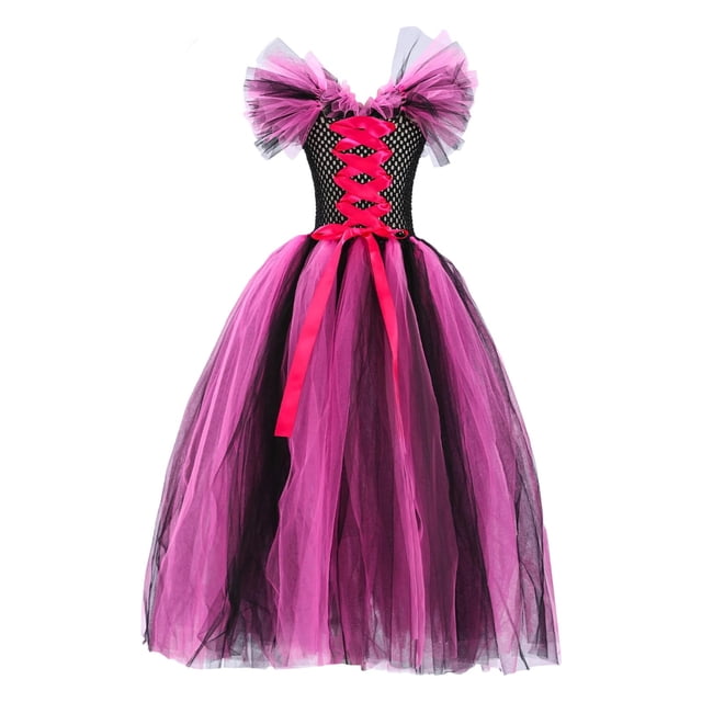 Ropa de Invierno Bebé Niñas Vestido de Princesa Payaso de Halloween Cos Play Disfraz con Accesorios para Fiesta de Fiesta
