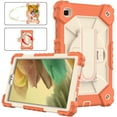 thumbnail image 7 of Case for Samsung Galaxy Tab A7 Lite 8.7" 2021 SM-T225/T220, Rugged Shockproof Case with Crossbody Strap & Pencil Holder [360° Rotating Hand Strap] & Stand, Case for Tab A7 Lite, G-orange+beige, 7 of 7