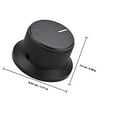 thumbnail image 2 of FENGGUIQU Guitar Knobs Metal Black Round for Instrument 1Pack, 2 of 8