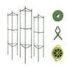 GROWNEER 3 Packs Plant Cages Assembled Tomato Garden Cages Stakes Vegetable Trellis, with 9Pcs Clips, 78 Inches Garden Ties and 328 Feet Twist Tie, for Vertical Climbing Plants