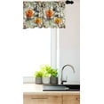 thumbnail image 2 of Ambesonne Floral Window Valance, Retro Garden Flower Petals, 42" x 18", Marigold Ivory and Eggshell, 2 of 2