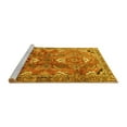 thumbnail image 2 of Ahgly Company Machine Washable Indoor Rectangle Persian Yellow Traditional Area Rugs, 7' x 10', 2 of 4