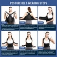 thumbnail image 6 of Behome Posture Corrector, Back Brace Posture Corrector for Women and Men, Back Support Brace for Neck Shoulder & Upper and Lower Back Pain Relief, Black (Large), 6 of 8