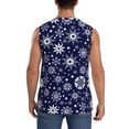 thumbnail image 4 of Balery Snowflakes2 Camisetas sin mangas para hombre, absorbe la humedad y protege contra el mal olor.-XX-Large, 4 of 7