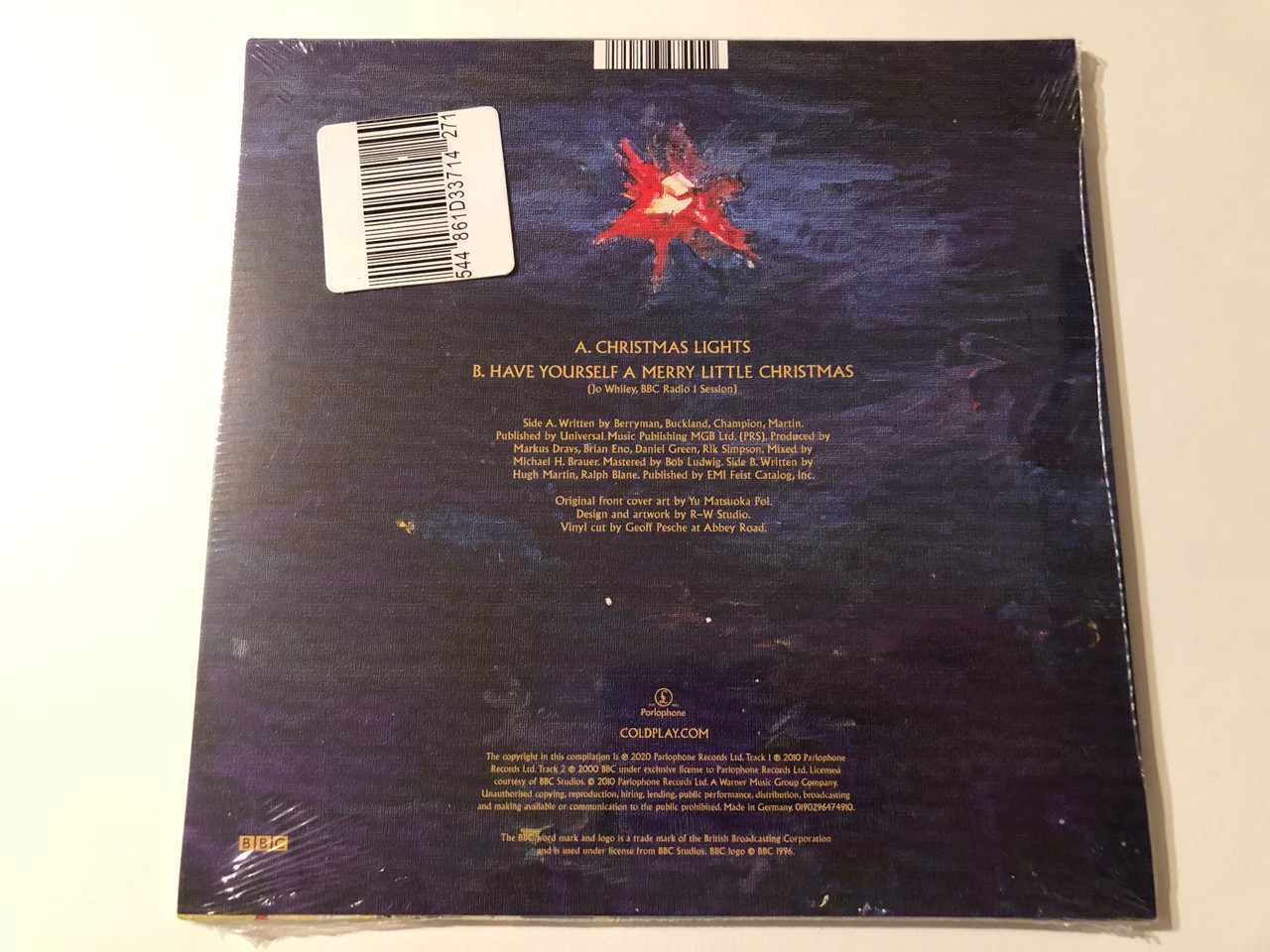 Coldplay - Christmas Lights [Recycled Black Vinyl 7-Inch] - Music & Performance