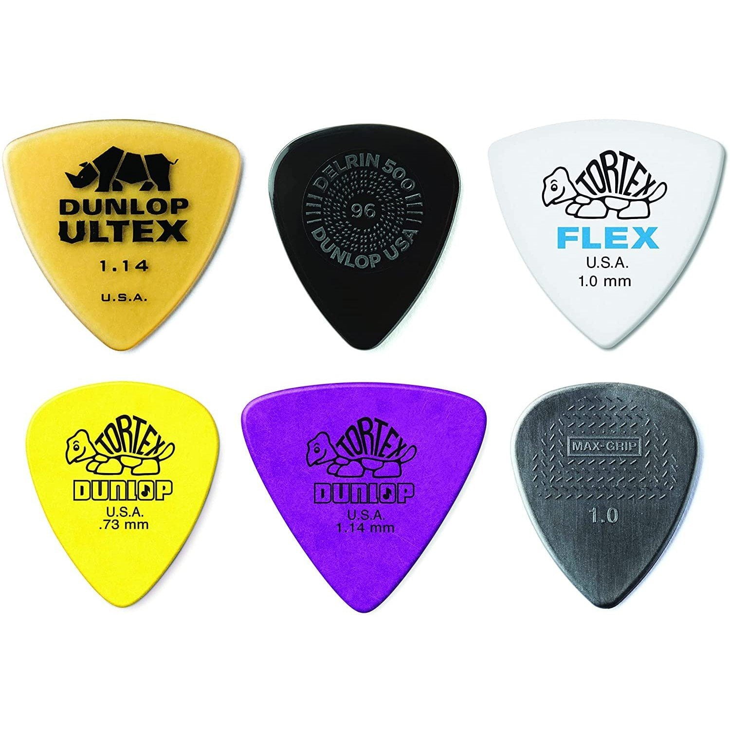 Dunlop Guitar Picks Bass Variety Pack 6 Different Picks Dunlop Guitar Picks Bass Variety Pack 6 Different Picks