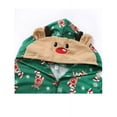 thumbnail image 4 of Viworld Matching Family Christmas Pajamas Set Hoodie Pajamas Reindeer Jumpsuit Holiday Pjs One Piece Hooded Sleepwear, 4 of 7